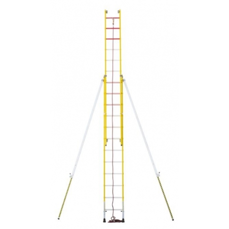Escalera ARISAFE-3 2X12 peldaños 3560/6080 mm