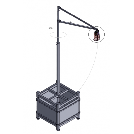 Anclaje  Con Mastil Con Base Rellenable