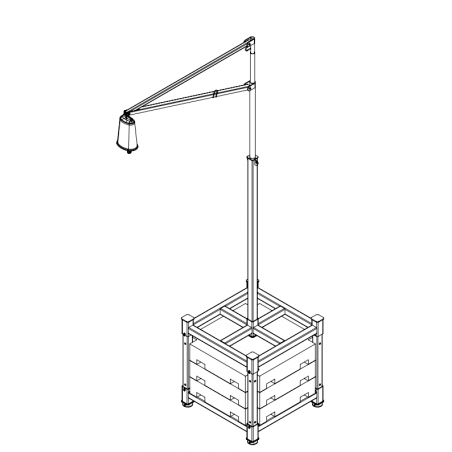 Anclaje Con Mastil Base Bloques Hormigón
